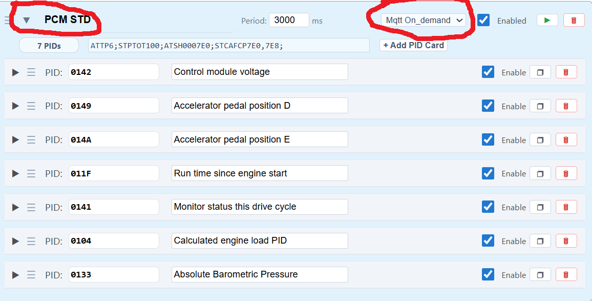 Scanning for PIDs