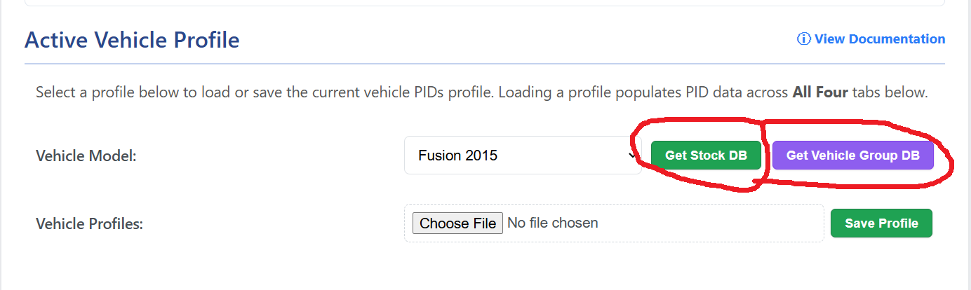 Vehicle Profiles