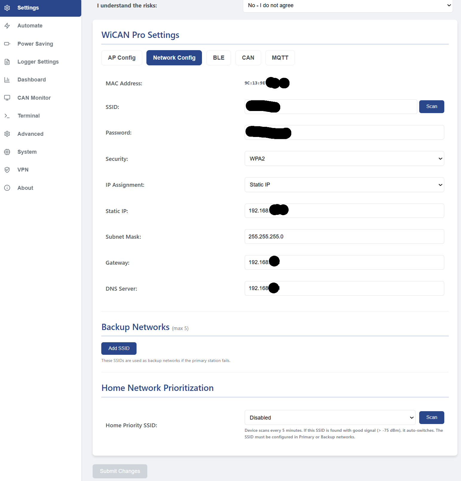 Network Configuration